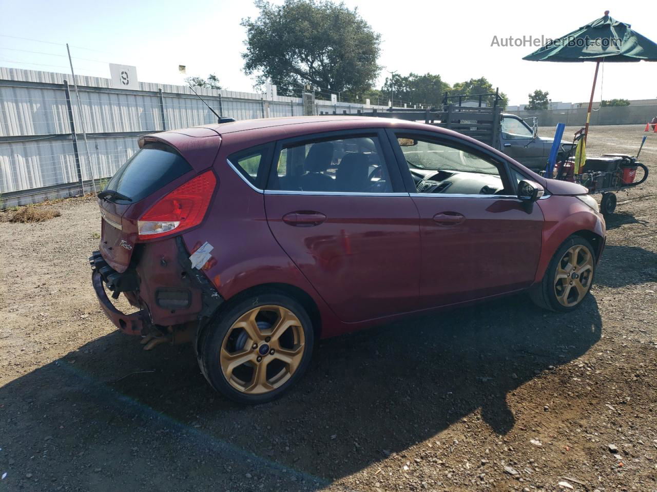 2011 Ford Fiesta Ses Red vin: 3FADP4FJ3BM221280