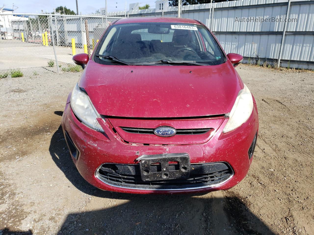 2011 Ford Fiesta Ses Red vin: 3FADP4FJ3BM221280