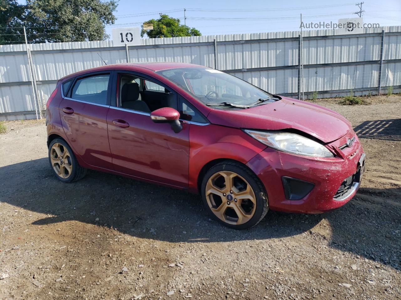 2011 Ford Fiesta Ses Red vin: 3FADP4FJ3BM221280