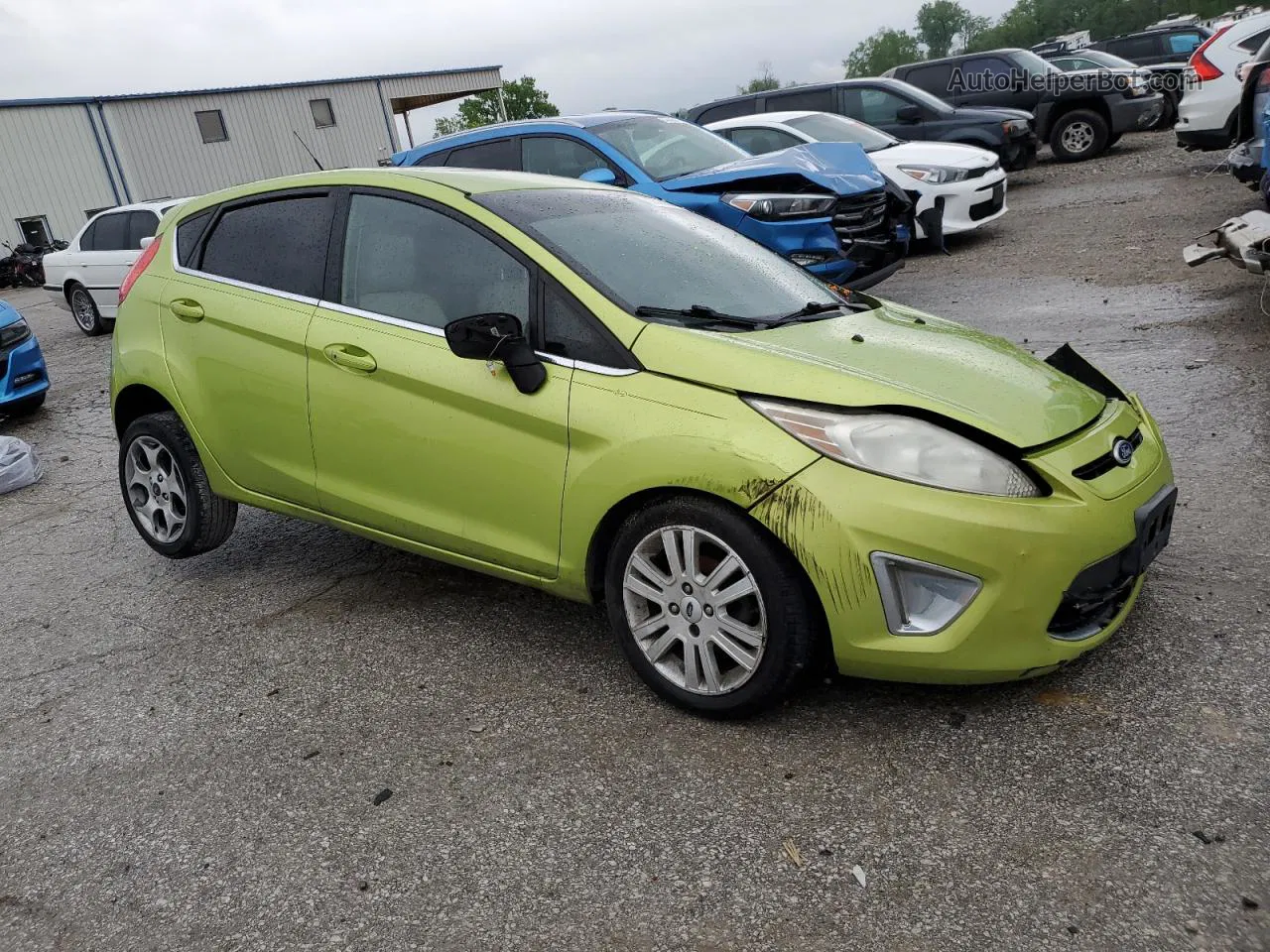 2011 Ford Fiesta Ses Зеленый vin: 3FADP4FJ4BM134438