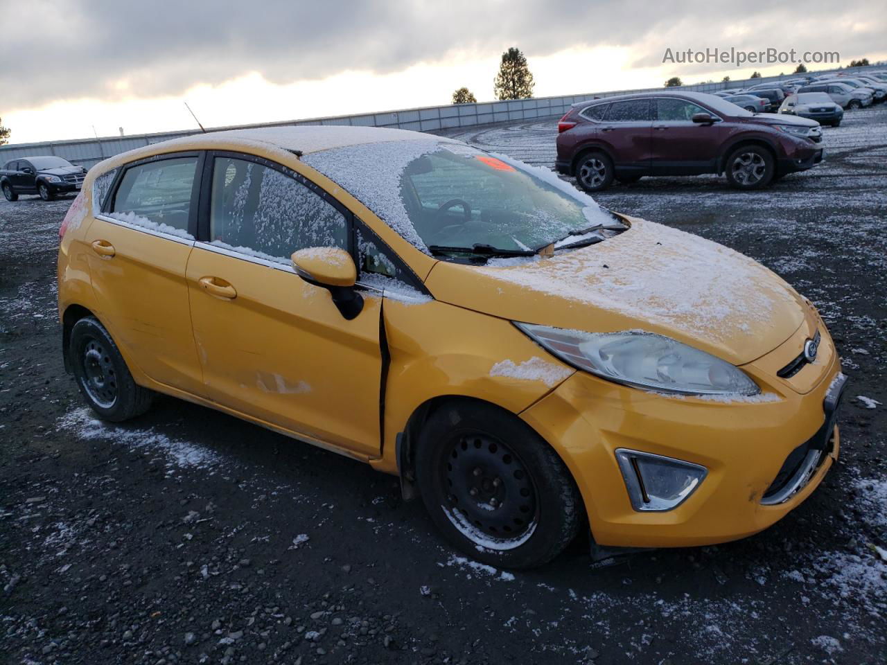 2011 Ford Fiesta Ses Yellow vin: 3FADP4FJ5BM183146