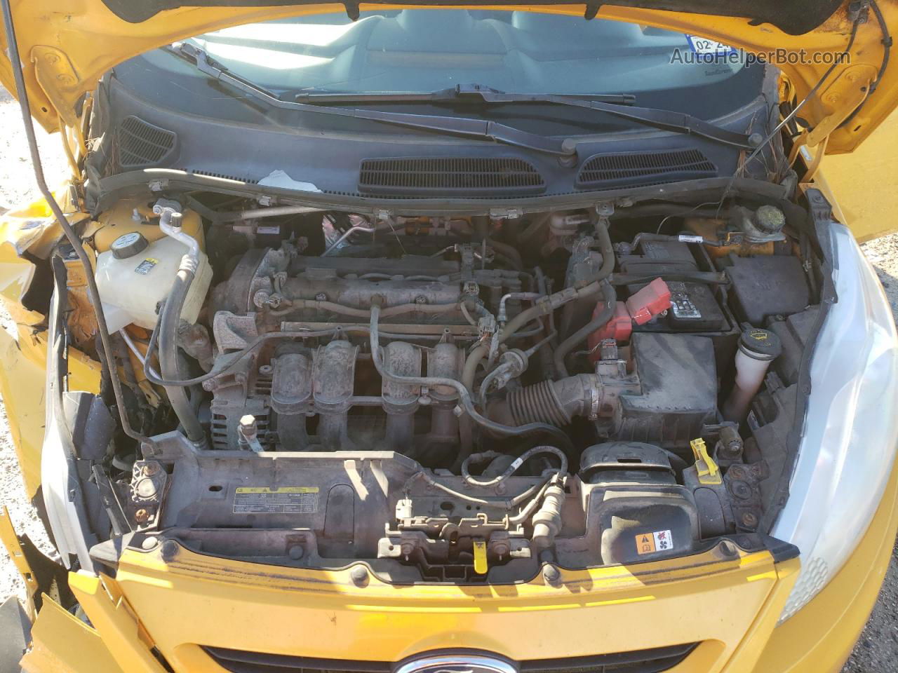 2011 Ford Fiesta Ses Yellow vin: 3FADP4FJ5BM225900