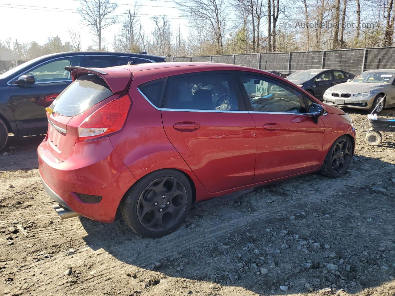 2011 Ford Fiesta Ses Red vin: 3FADP4FJ6BM105751