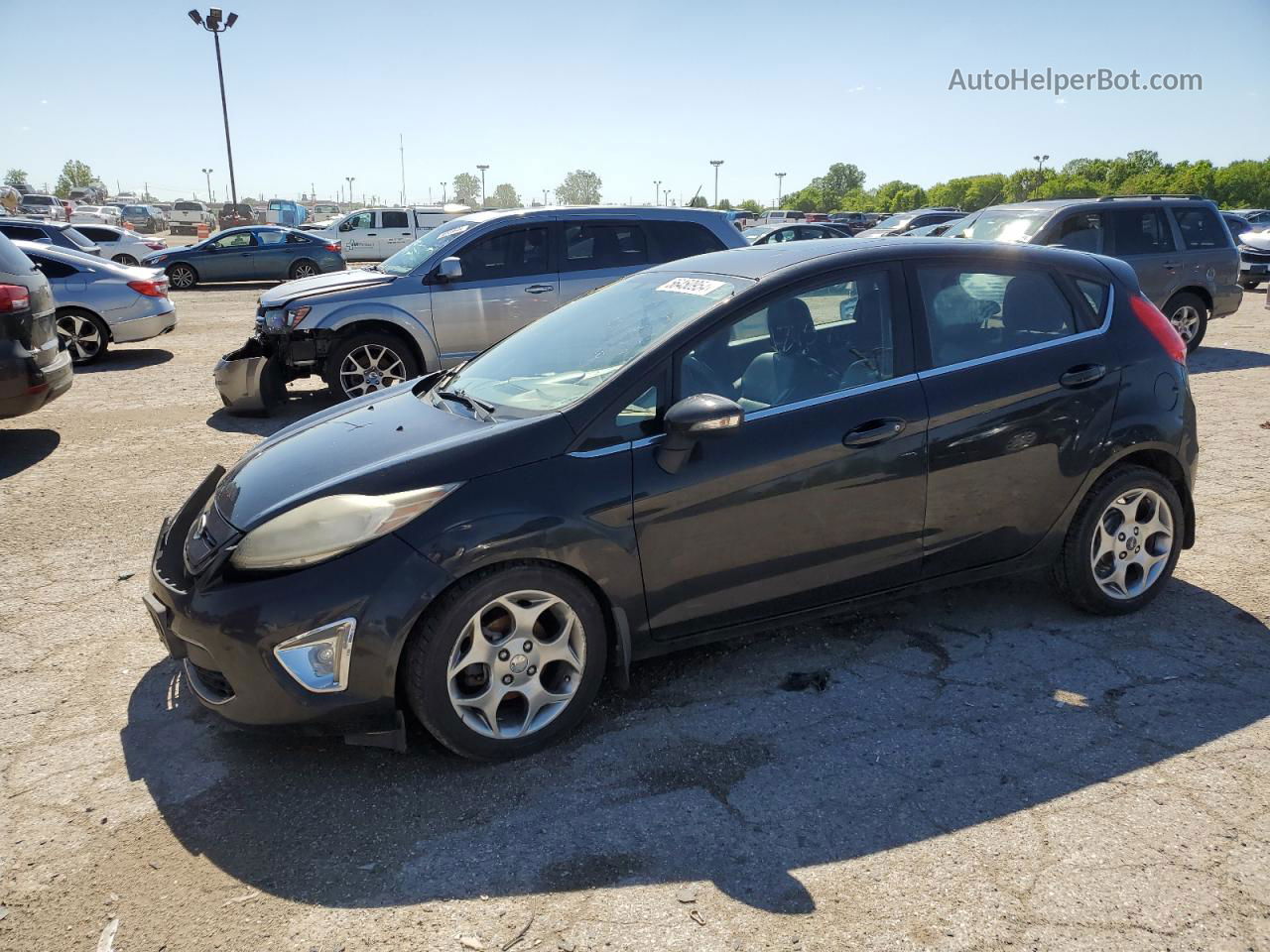 2011 Ford Fiesta Ses Black vin: 3FADP4FJ6BM121576