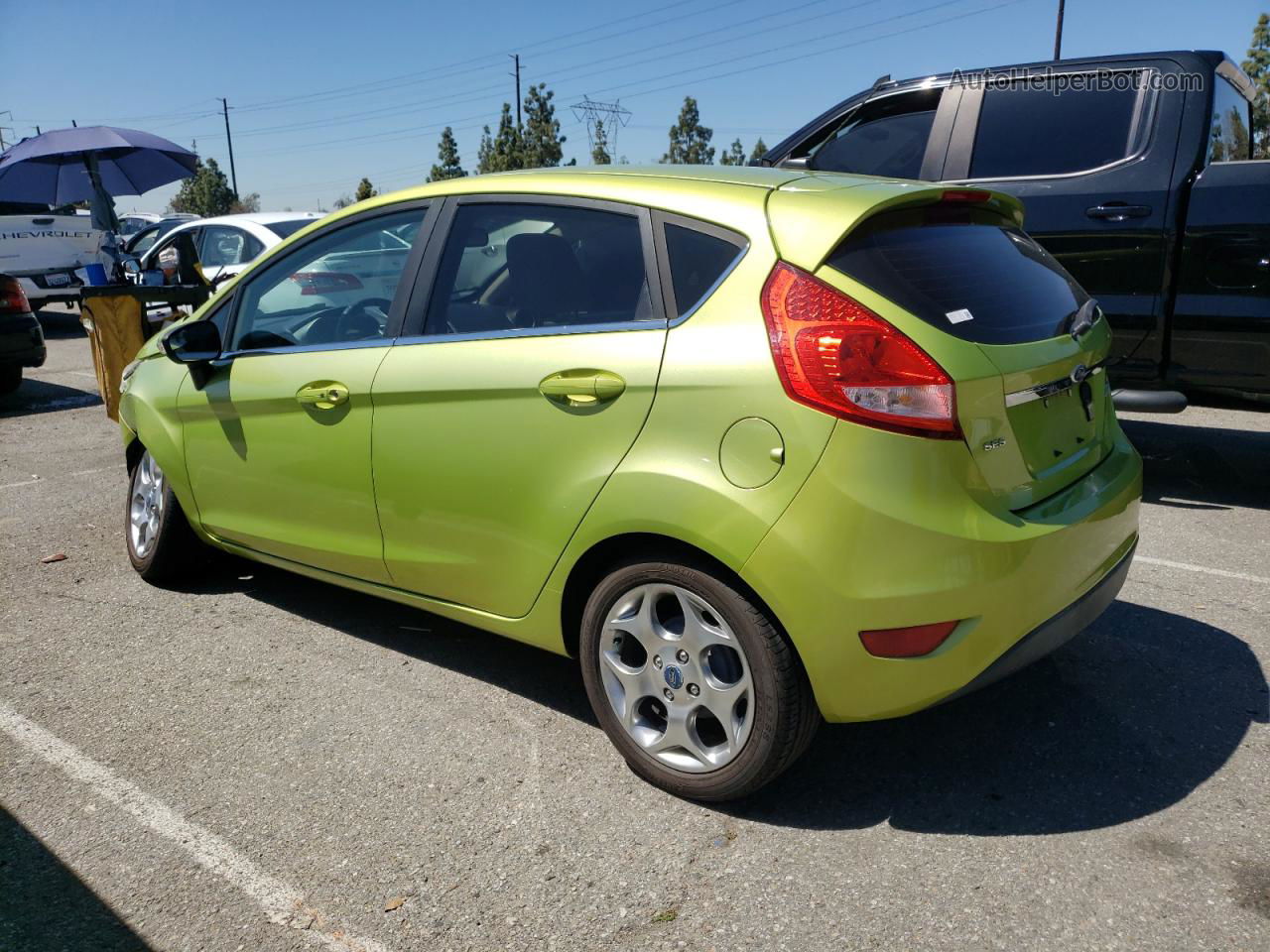 2011 Ford Fiesta Ses Green vin: 3FADP4FJ6BM177176