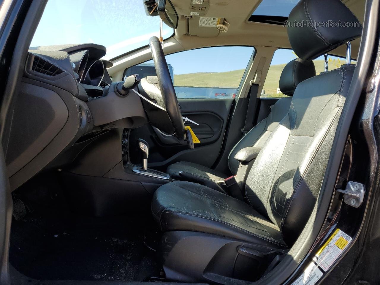 2015 Ford Fiesta Titanium Черный vin: 3FADP4FJ6FM203846