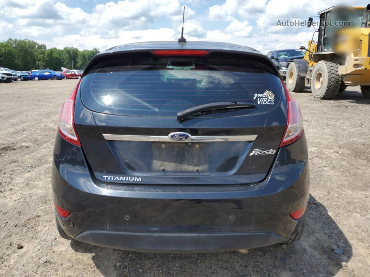 2015 Ford Fiesta Titanium Черный vin: 3FADP4FJ7FM157573