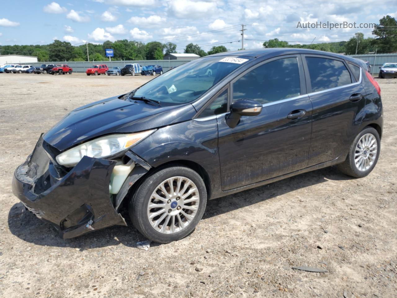 2015 Ford Fiesta Titanium Черный vin: 3FADP4FJ7FM157573