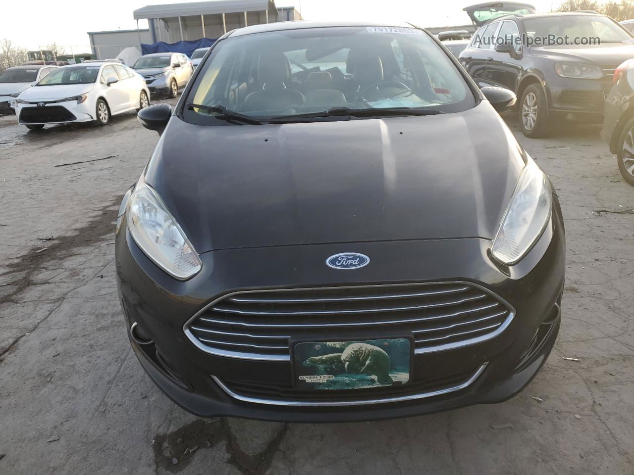 2016 Ford Fiesta Titanium Черный vin: 3FADP4FJ8GM138127