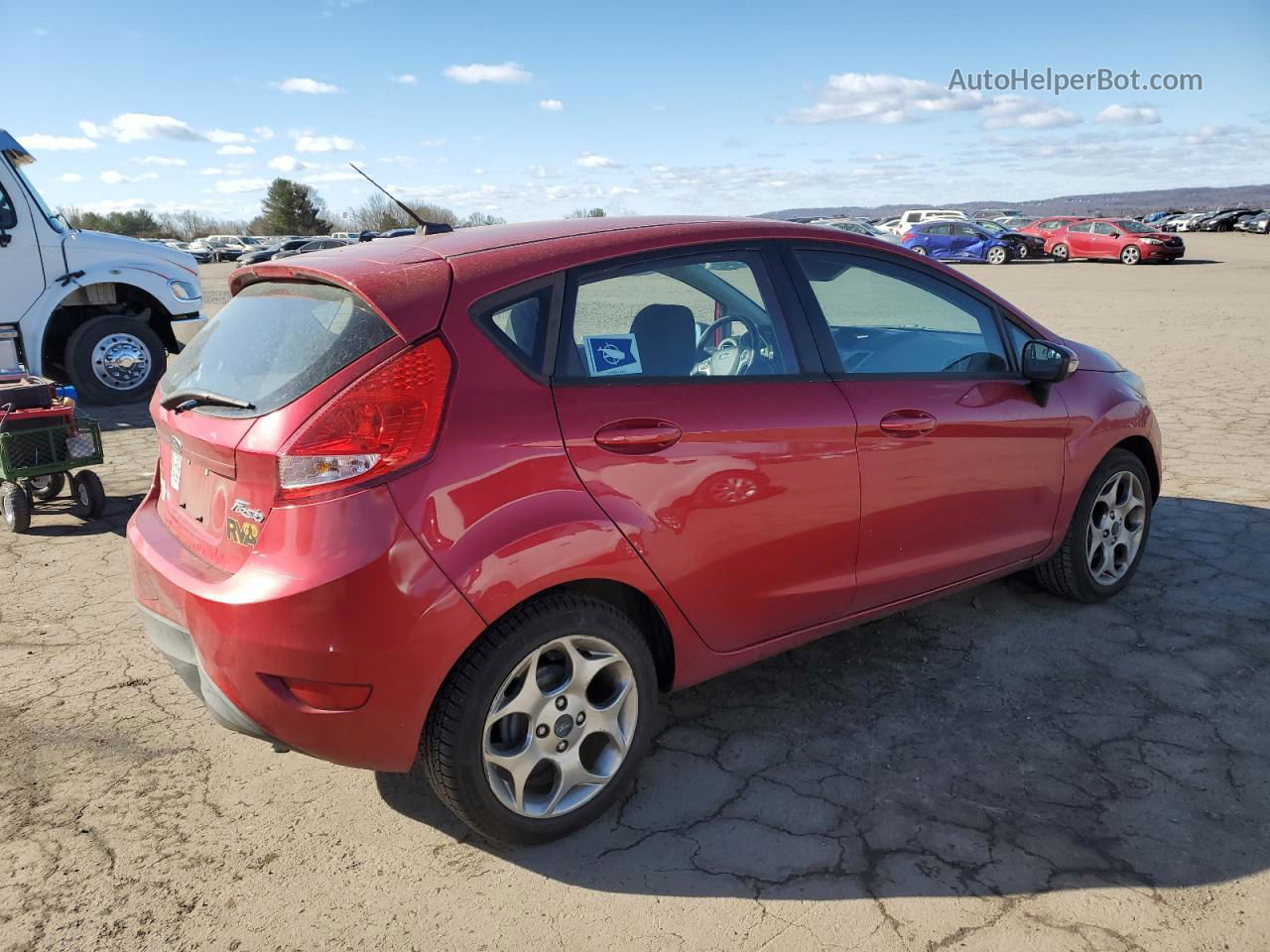 2011 Ford Fiesta Ses Red vin: 3FADP4FJ9BM113200