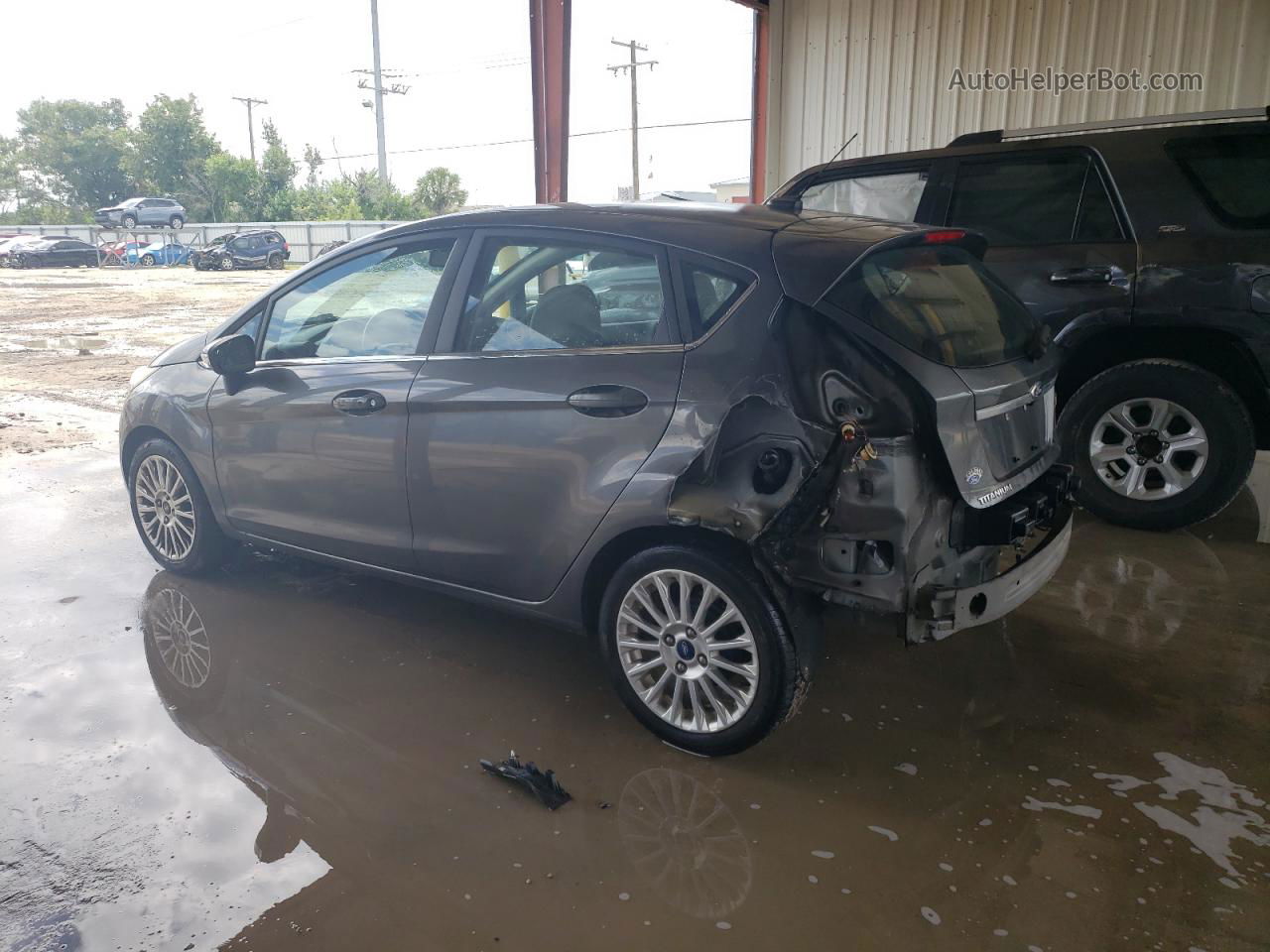 2015 Ford Fiesta Titanium Gray vin: 3FADP4FJ9FM200536