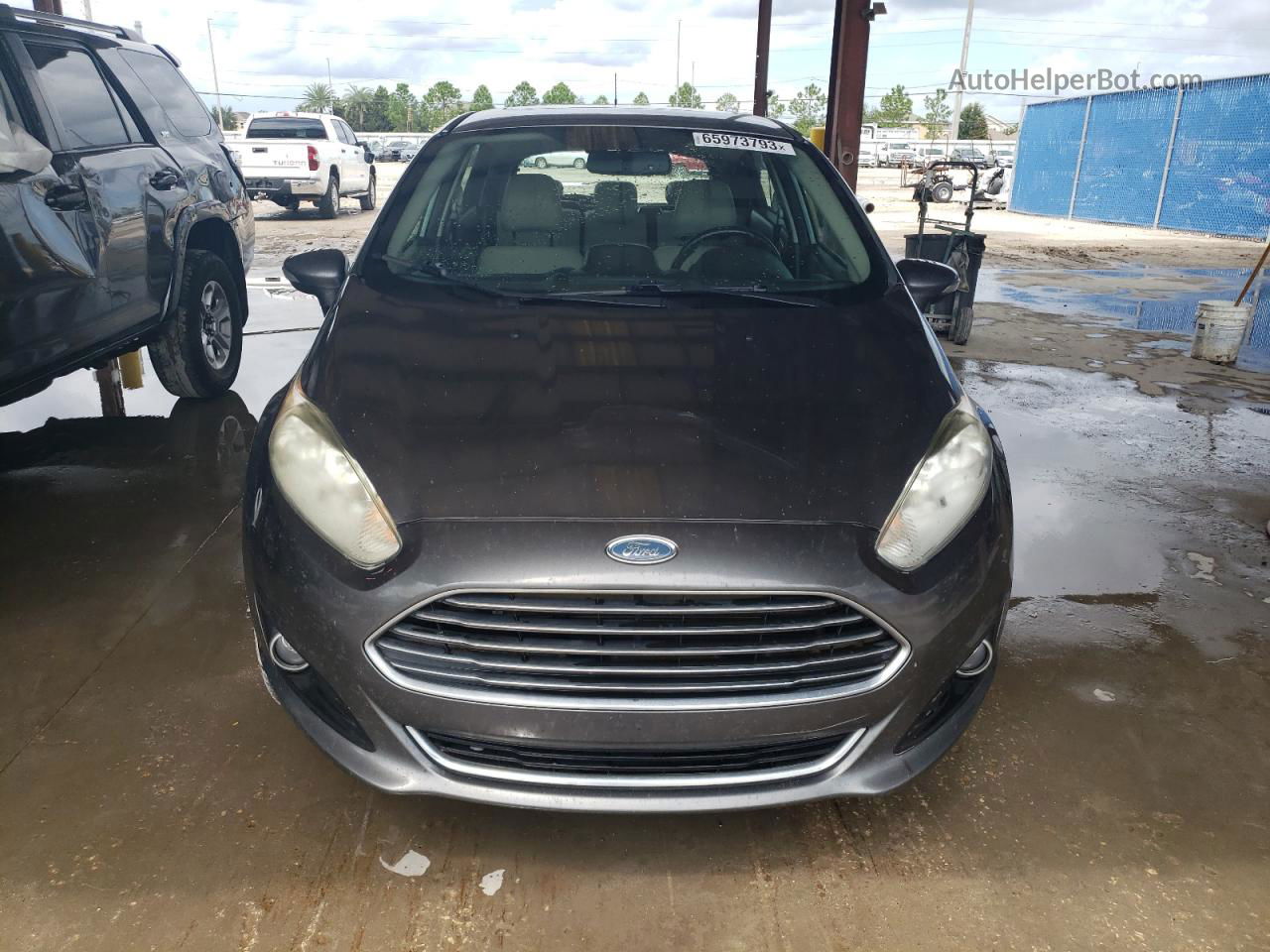 2015 Ford Fiesta Titanium Серый vin: 3FADP4FJ9FM200536