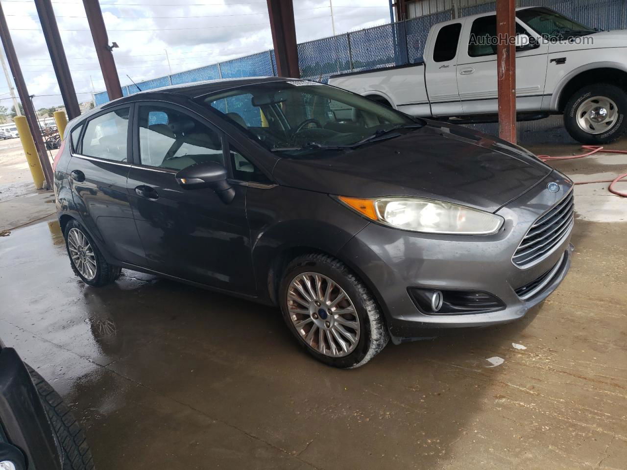 2015 Ford Fiesta Titanium Gray vin: 3FADP4FJ9FM200536