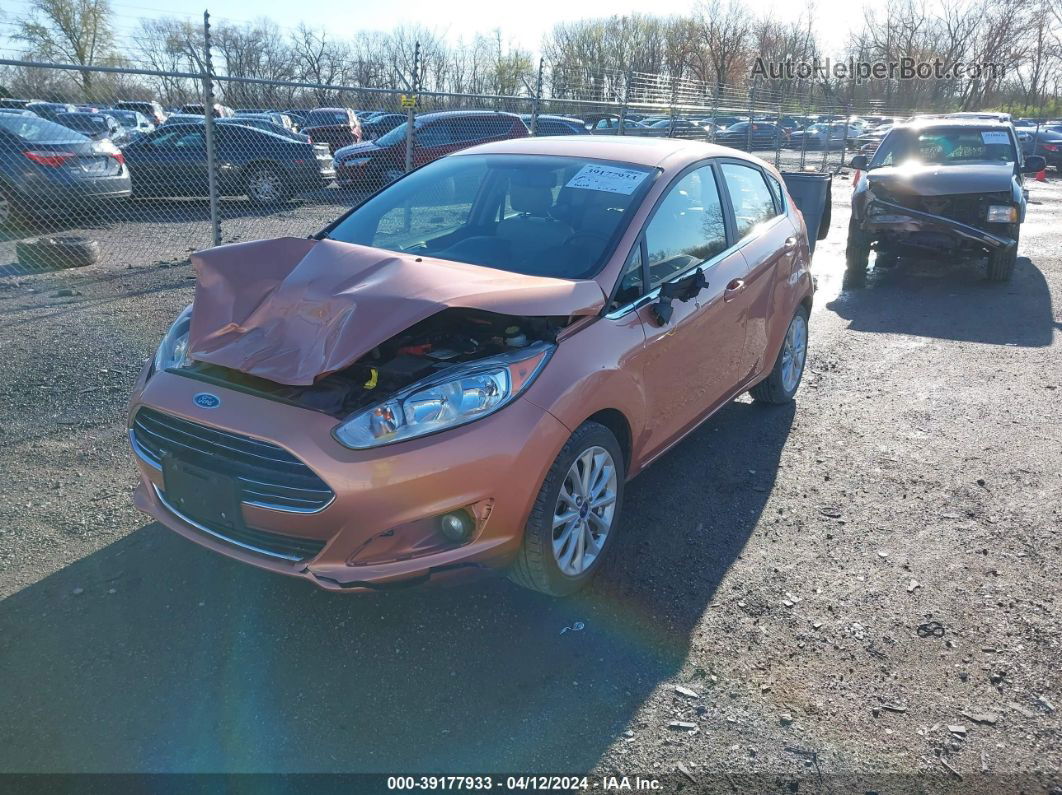 2017 Ford Fiesta Titanium Orange vin: 3FADP4FJXHM128720