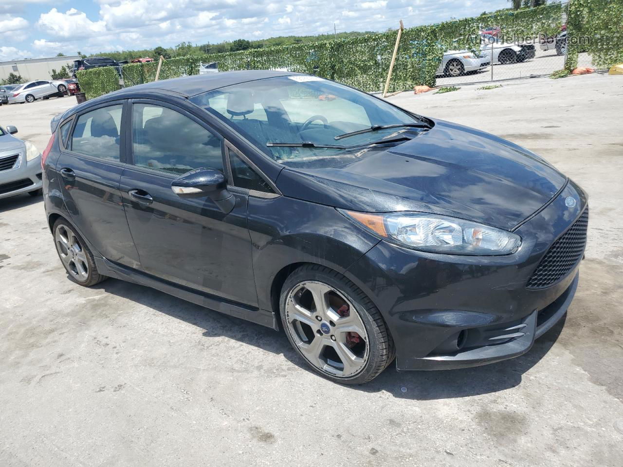 2015 Ford Fiesta St Черный vin: 3FADP4GX0FM176145