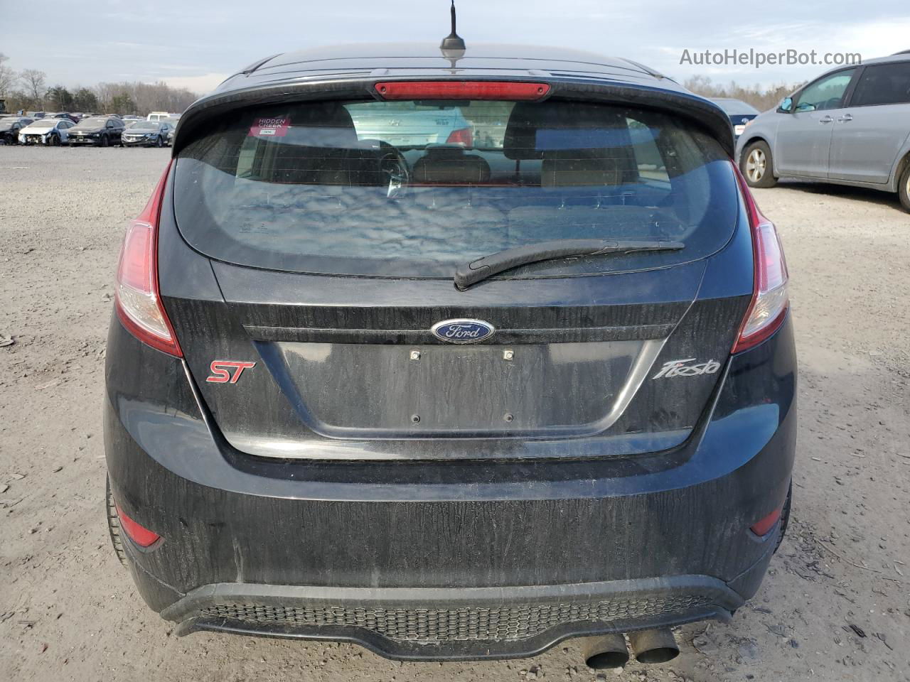 2015 Ford Fiesta St Черный vin: 3FADP4GX1FM157829