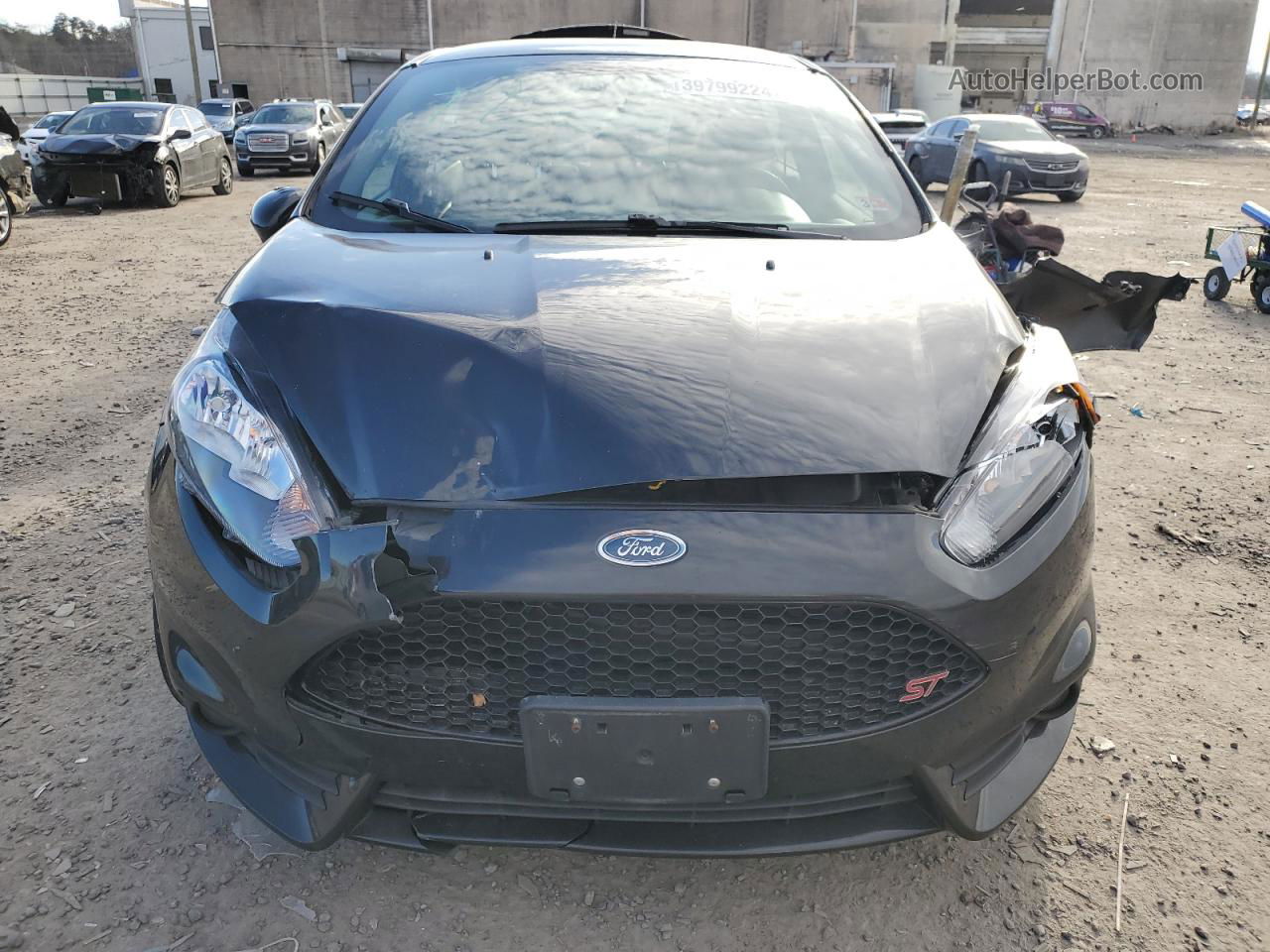 2015 Ford Fiesta St Черный vin: 3FADP4GX1FM157829