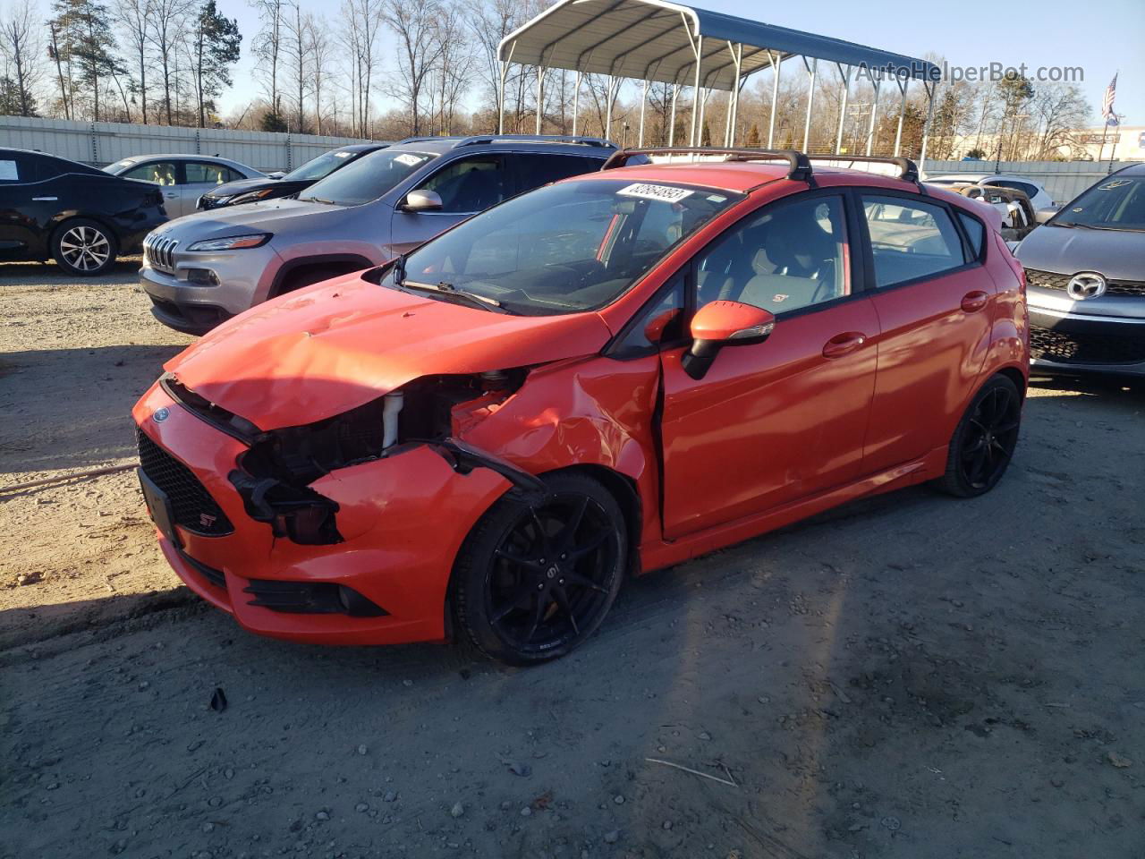 2015 Ford Fiesta St Orange vin: 3FADP4GX1FM202381