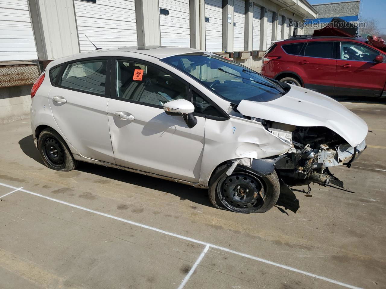 2017 Ford Fiesta St White vin: 3FADP4GX1HM122131