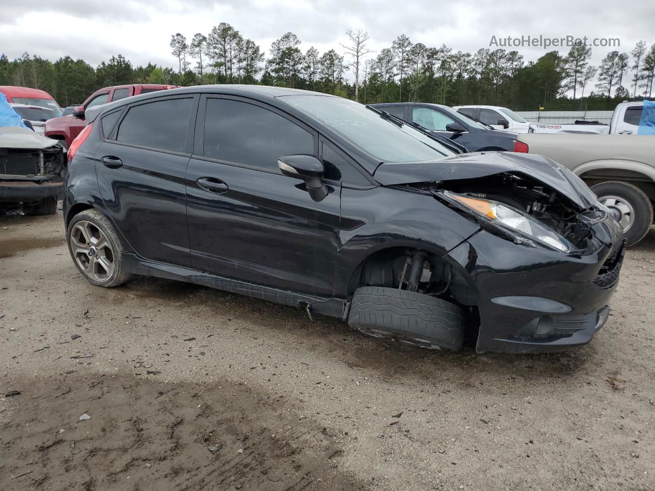 2017 Ford Fiesta St Black vin: 3FADP4GX1HM150222