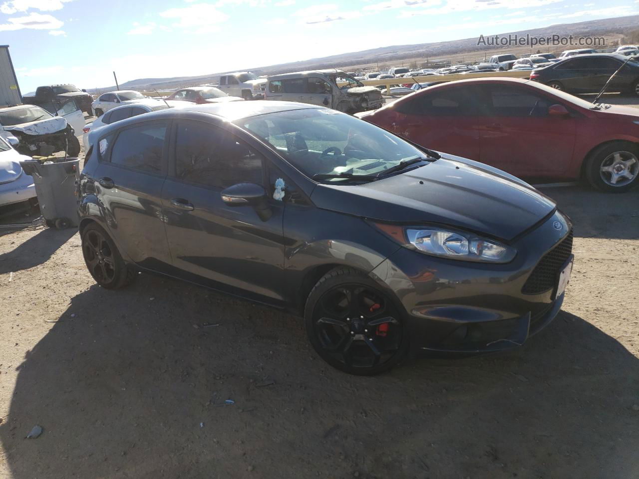 2019 Ford Fiesta St Gray vin: 3FADP4GX2KM152696