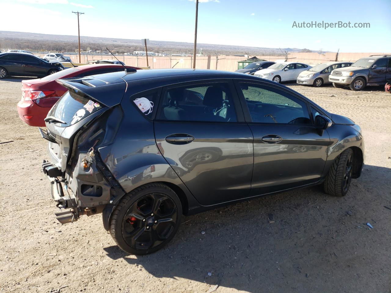 2019 Ford Fiesta St Gray vin: 3FADP4GX2KM152696