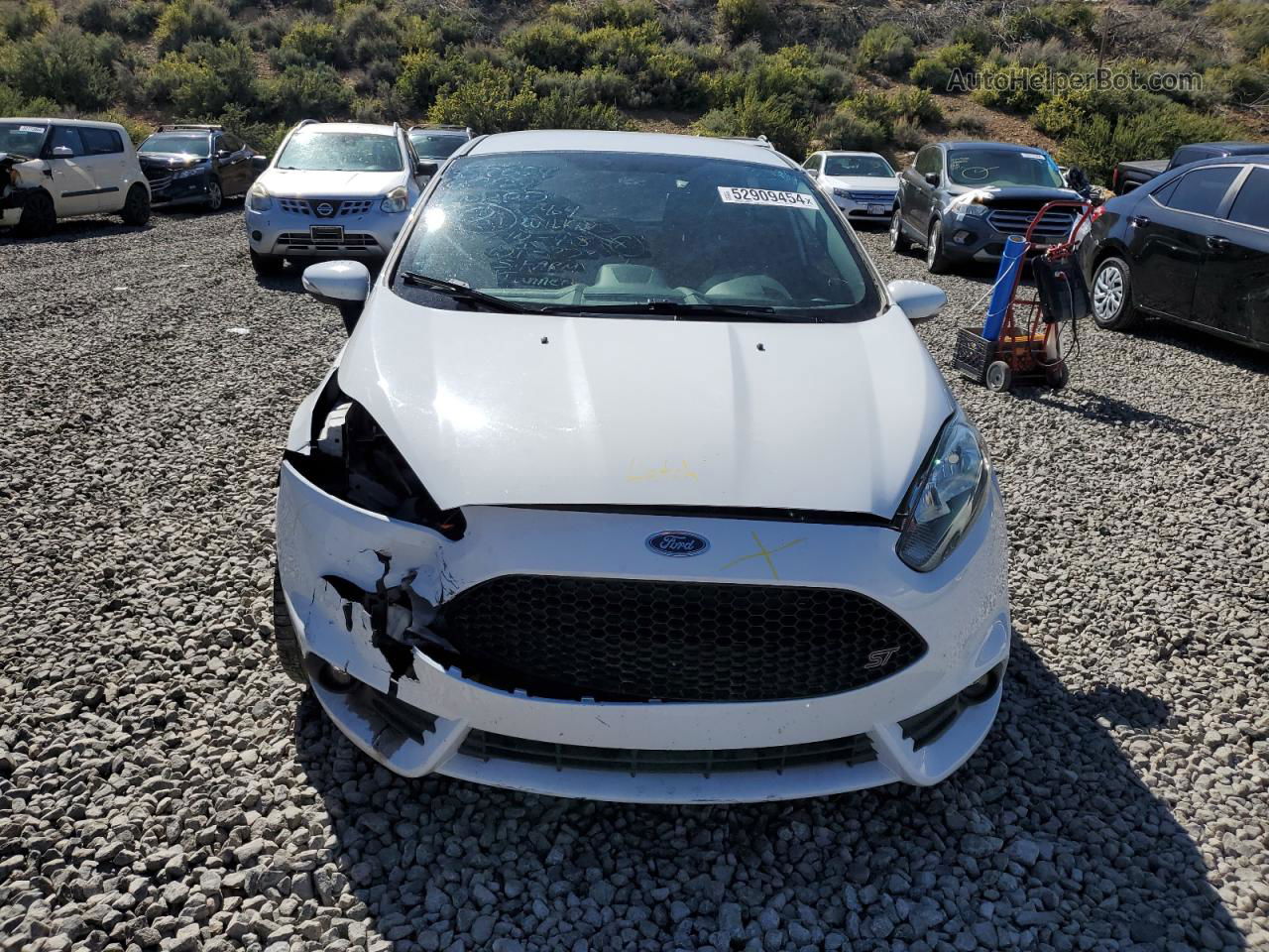 2015 Ford Fiesta St White vin: 3FADP4GX3FM225354