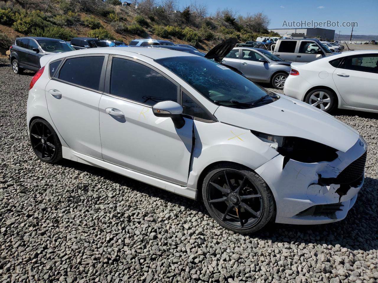 2015 Ford Fiesta St White vin: 3FADP4GX3FM225354