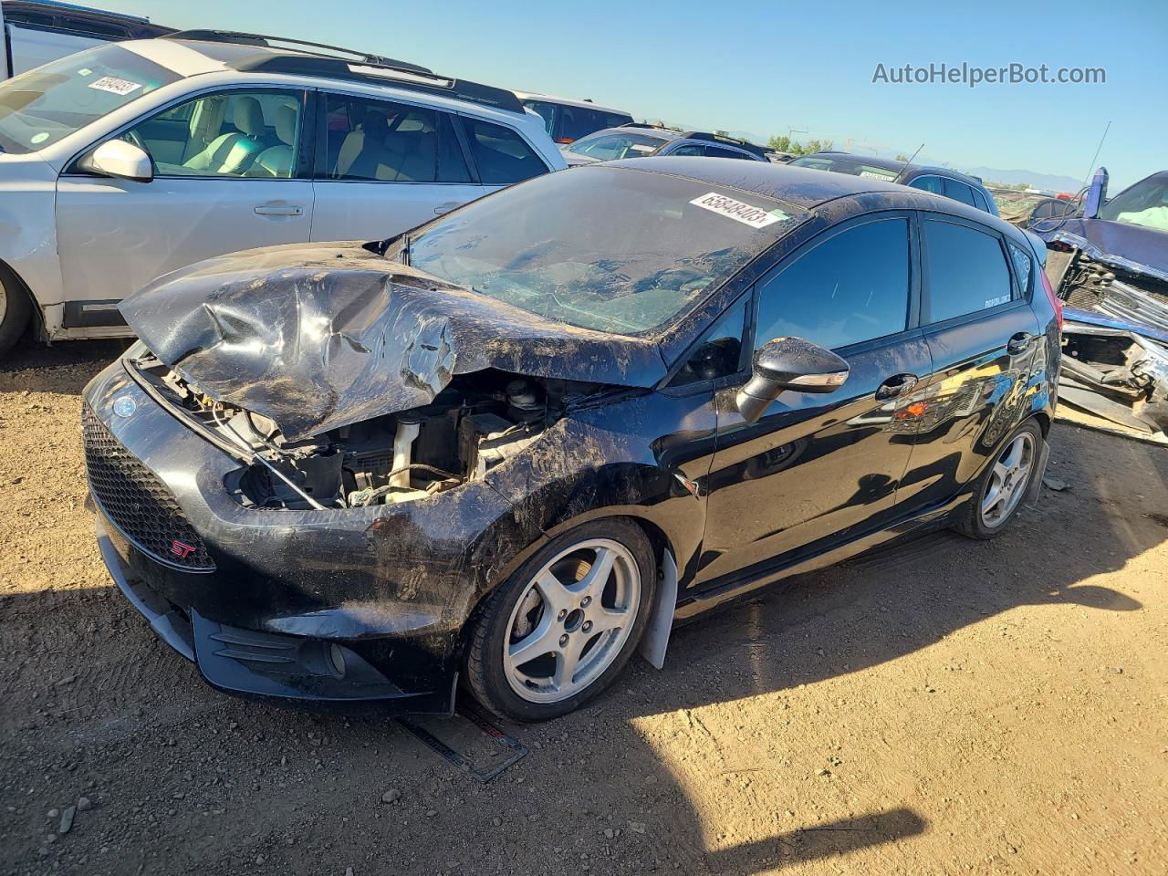 2017 Ford Fiesta St Black vin: 3FADP4GX3HM170326