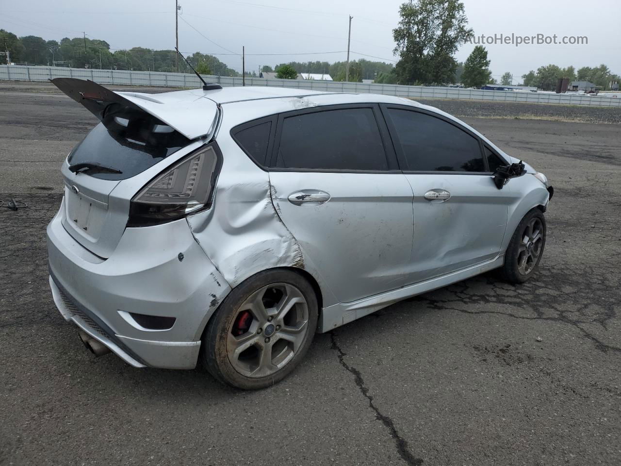 2015 Ford Fiesta St Silver vin: 3FADP4GX4FM191005