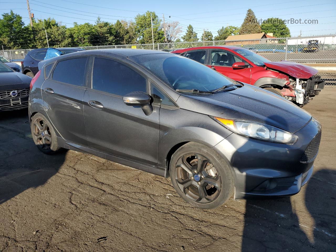 2016 Ford Fiesta St Gray vin: 3FADP4GX4GM119903