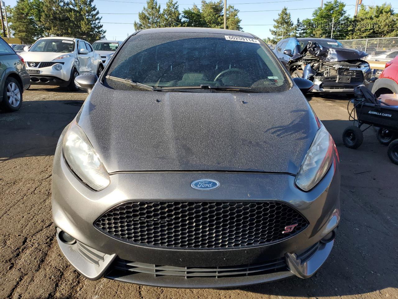 2016 Ford Fiesta St Gray vin: 3FADP4GX4GM119903