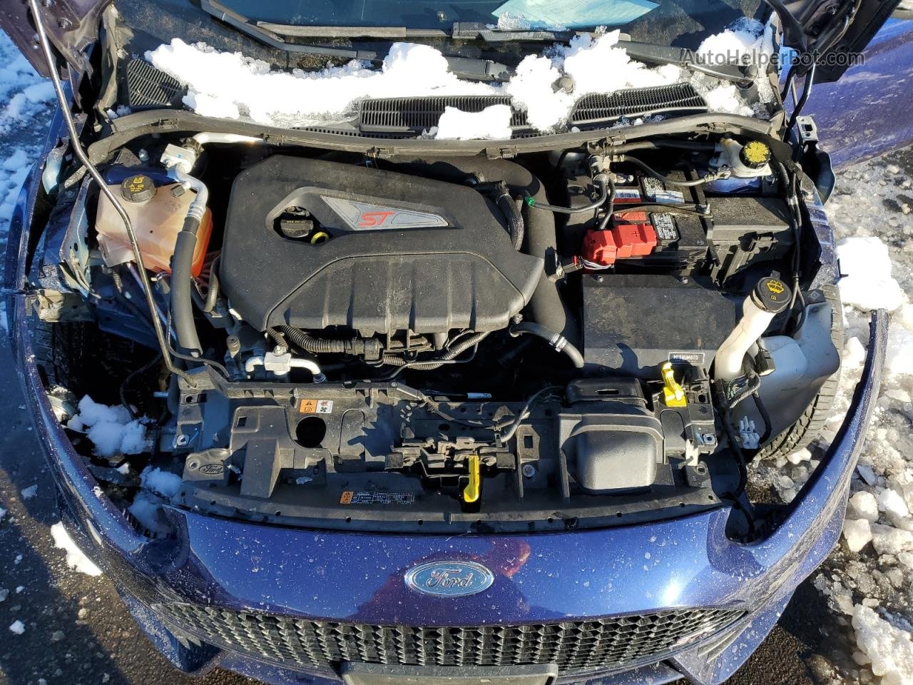 2016 Ford Fiesta St Синий vin: 3FADP4GX5GM205771