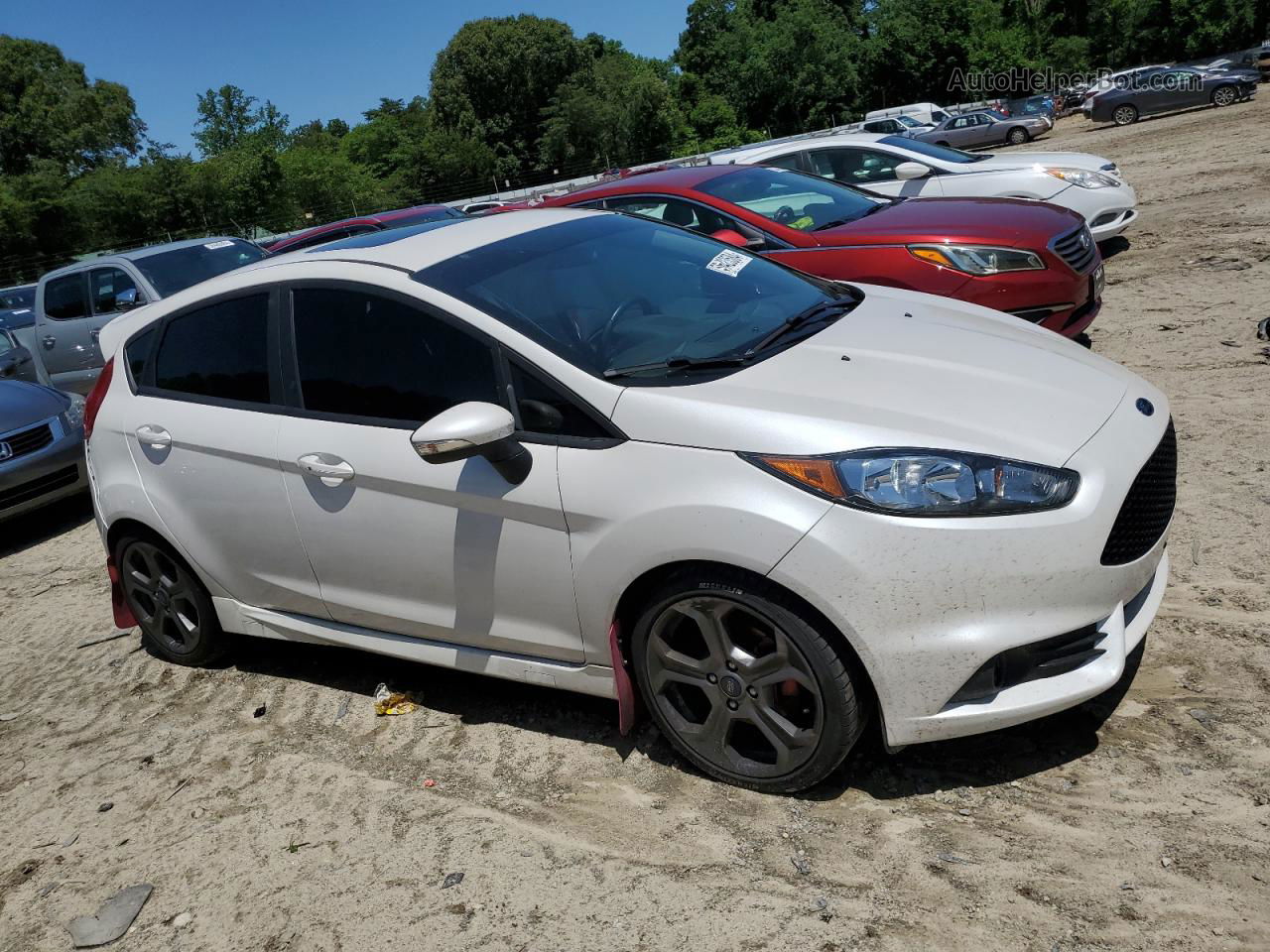 2019 Ford Fiesta St Белый vin: 3FADP4GX5KM159917