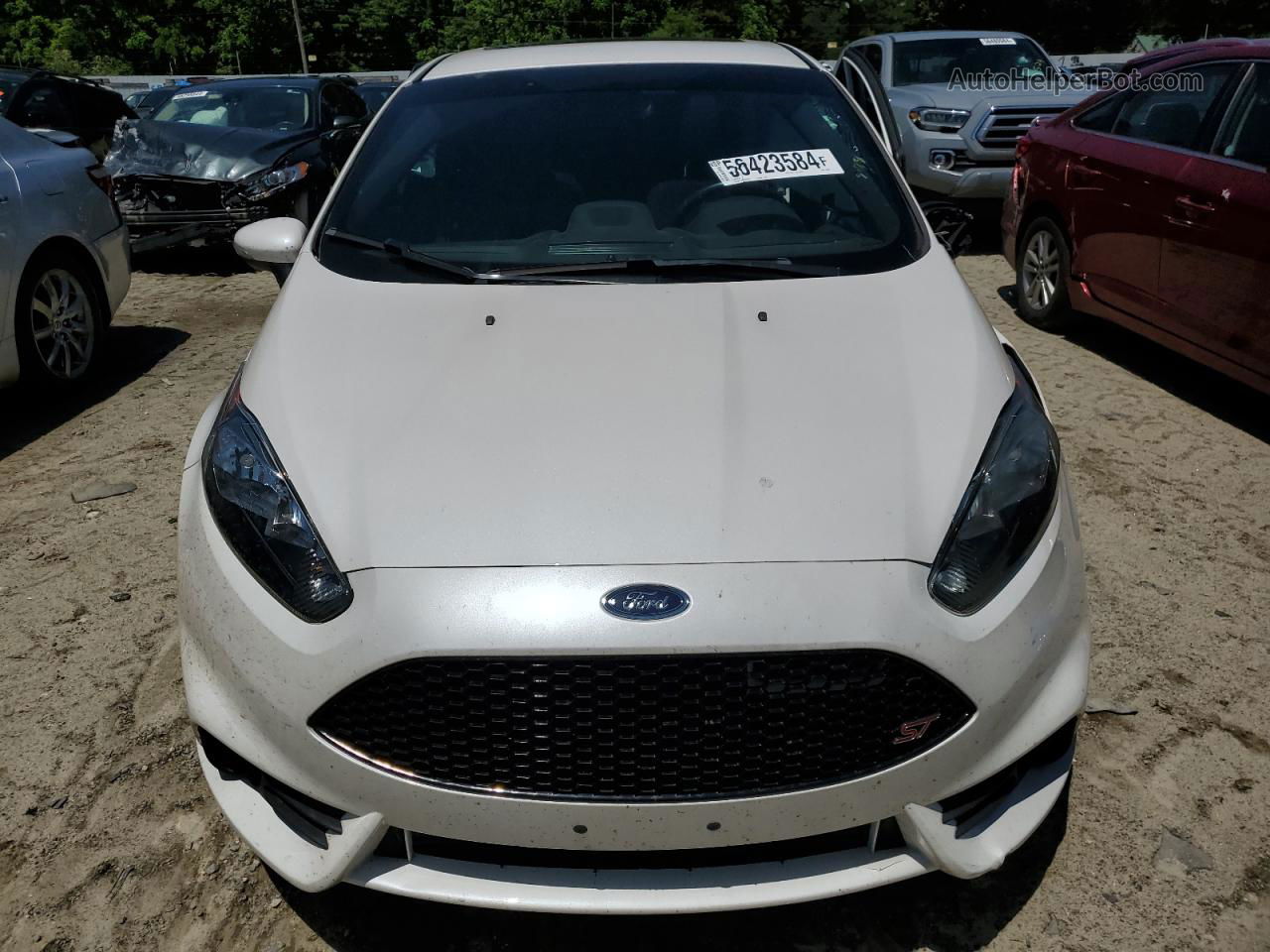 2019 Ford Fiesta St Белый vin: 3FADP4GX5KM159917