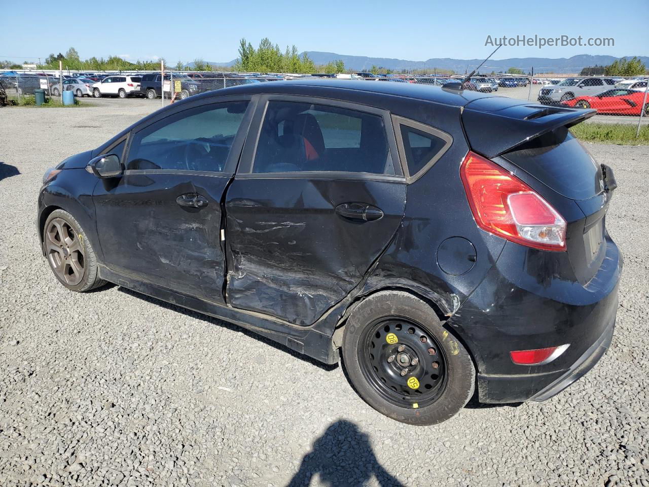 2015 Ford Fiesta St Black vin: 3FADP4GX6FM184363