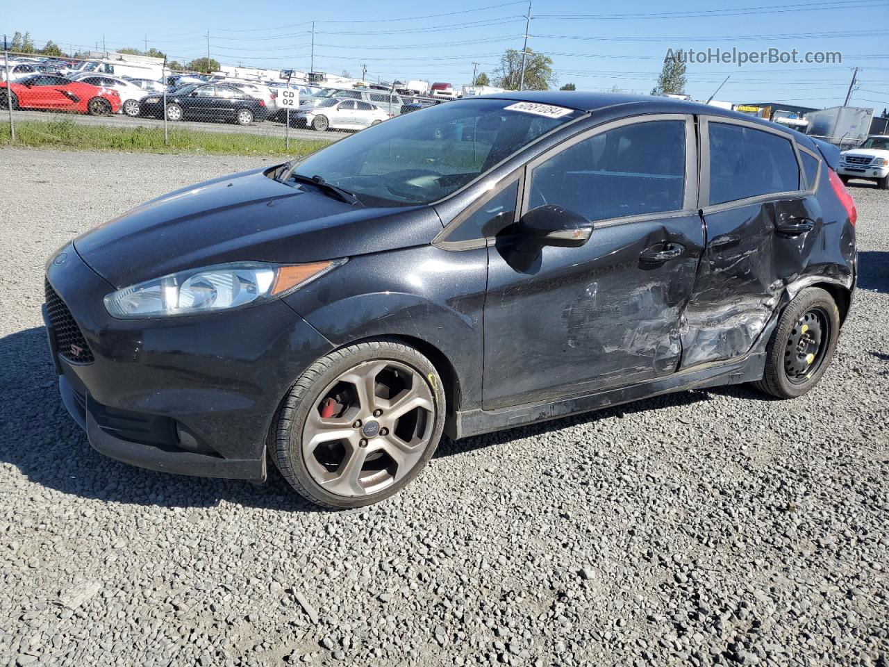 2015 Ford Fiesta St Black vin: 3FADP4GX6FM184363