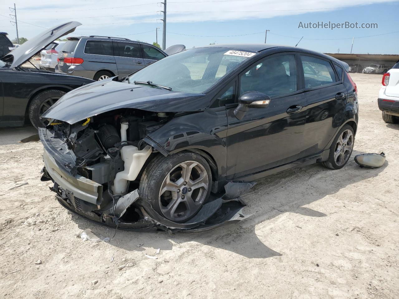 2015 Ford Fiesta St Black vin: 3FADP4GX6FM207866