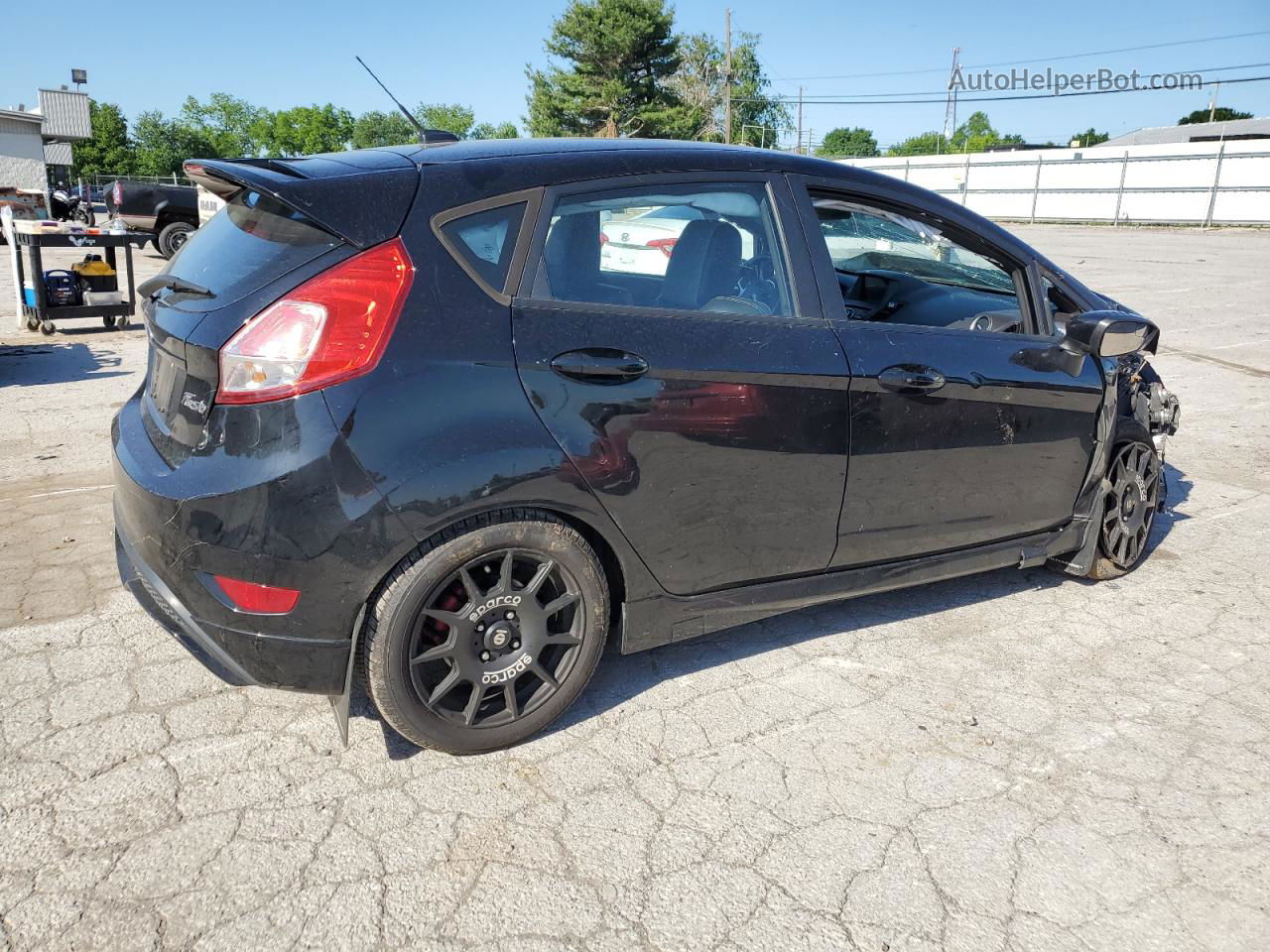 2016 Ford Fiesta St Черный vin: 3FADP4GX6GM205164