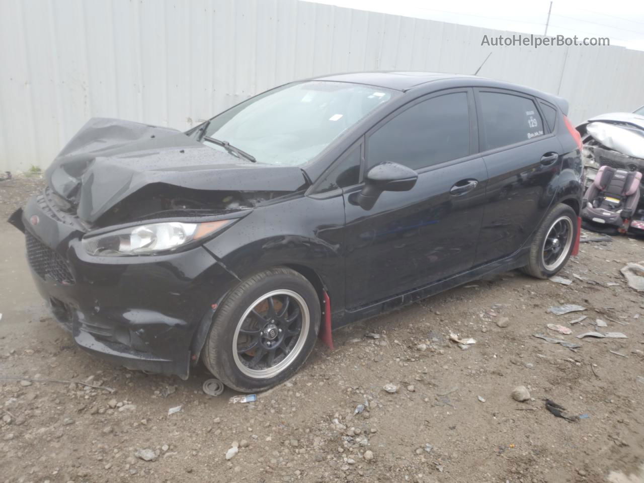 2017 Ford Fiesta St Black vin: 3FADP4GX6HM102280