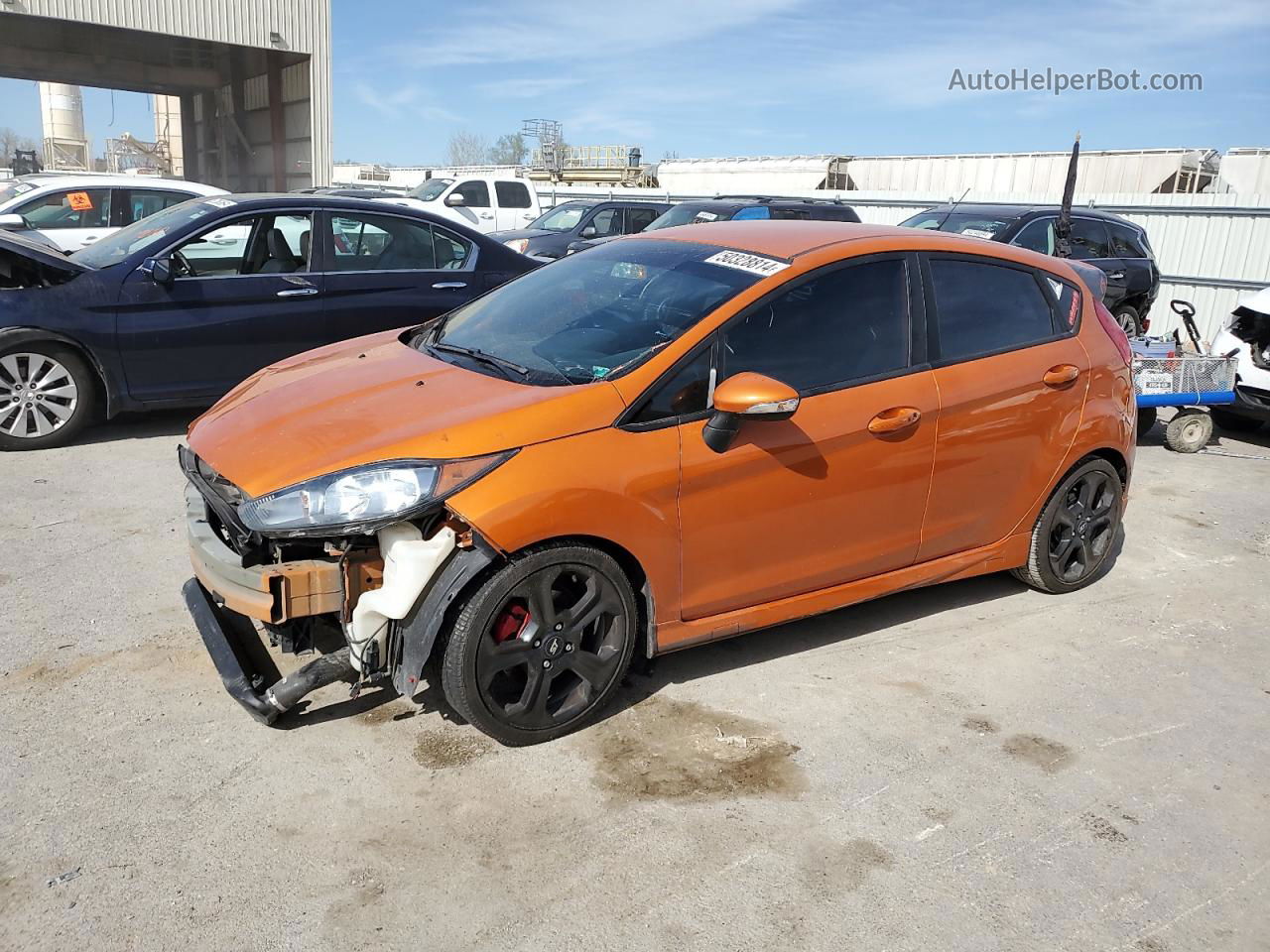 2017 Ford Fiesta St Orange vin: 3FADP4GX6HM146439