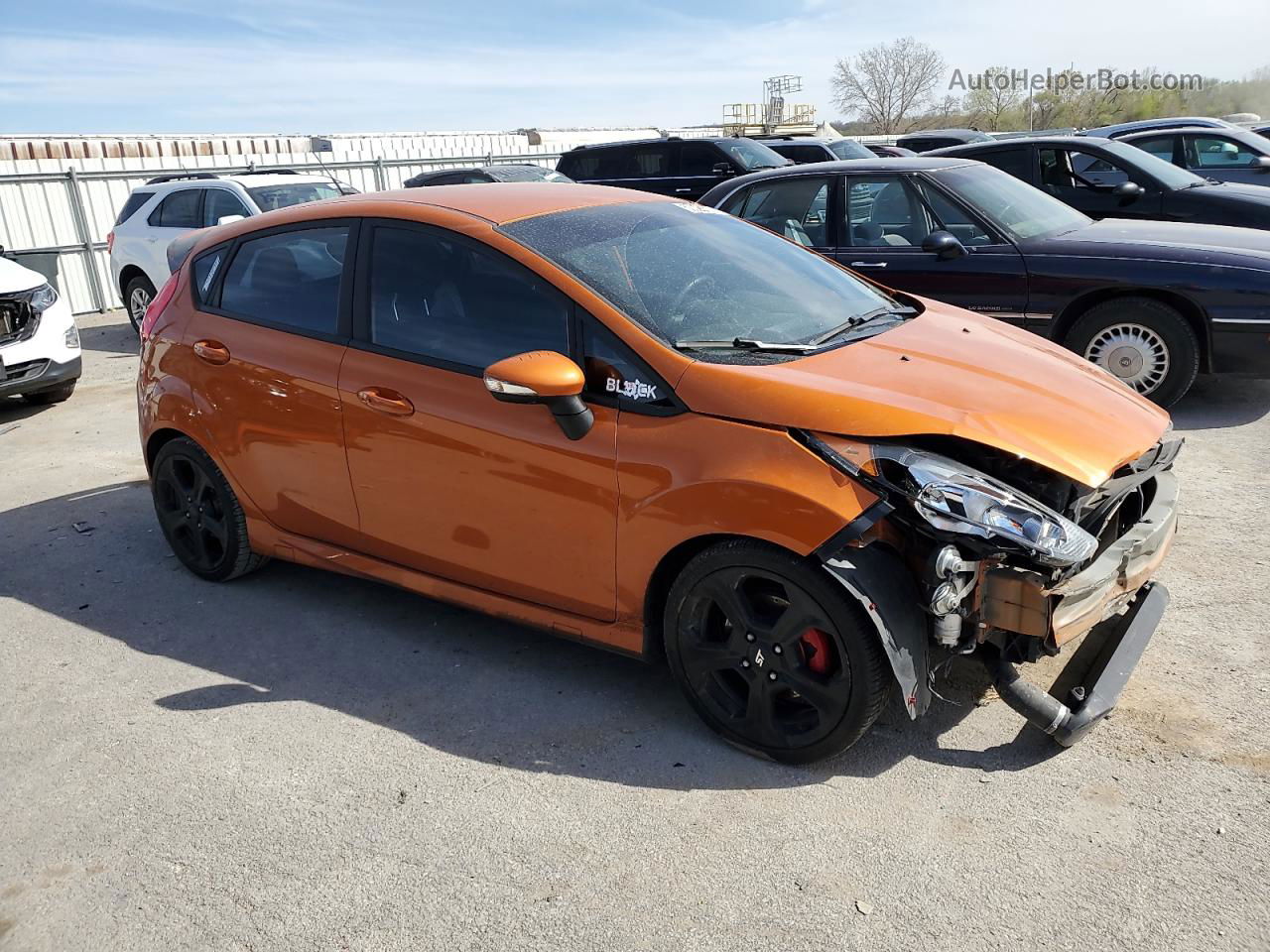 2017 Ford Fiesta St Orange vin: 3FADP4GX6HM146439