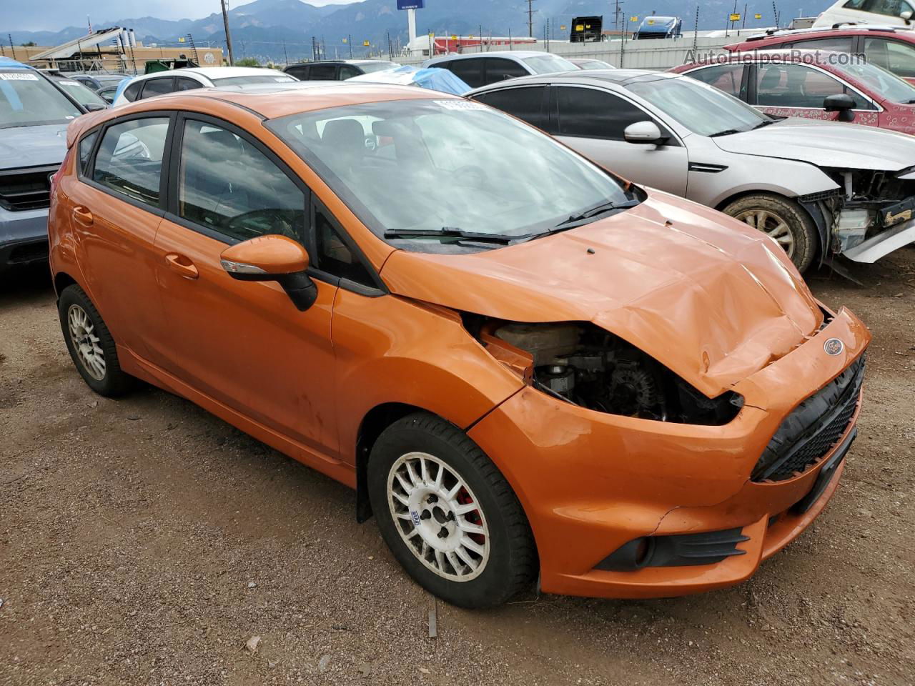 2019 Ford Fiesta St Orange vin: 3FADP4GX6KM144763