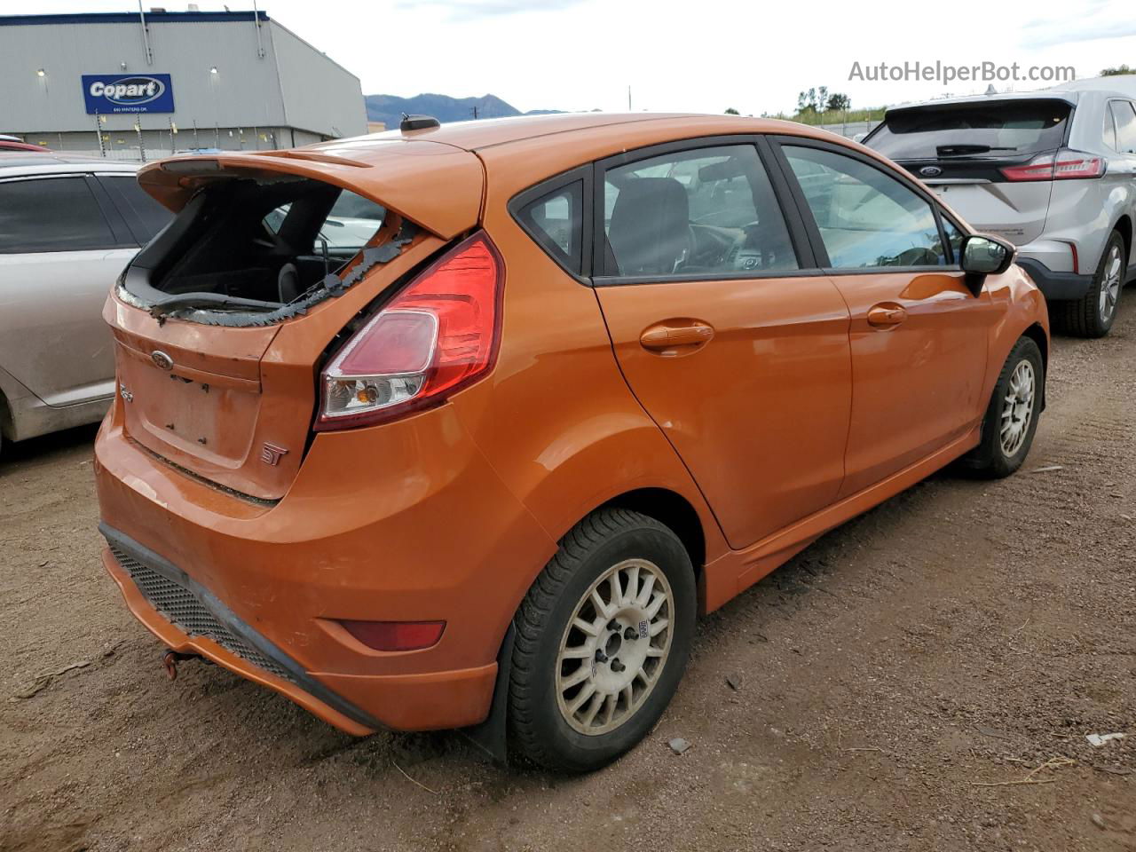 2019 Ford Fiesta St Orange vin: 3FADP4GX6KM144763