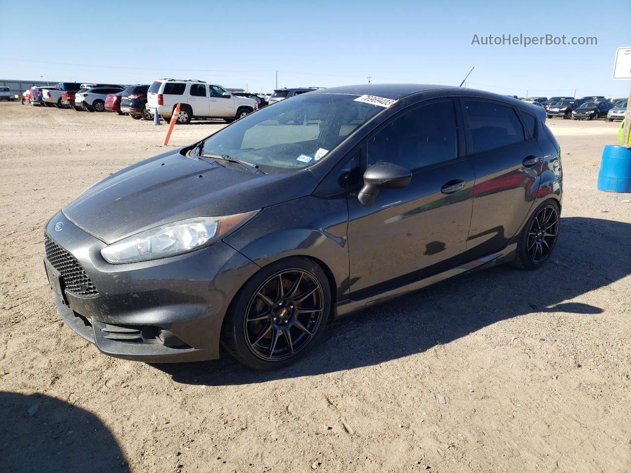 2016 Ford Fiesta St Серый vin: 3FADP4GX7GM130541