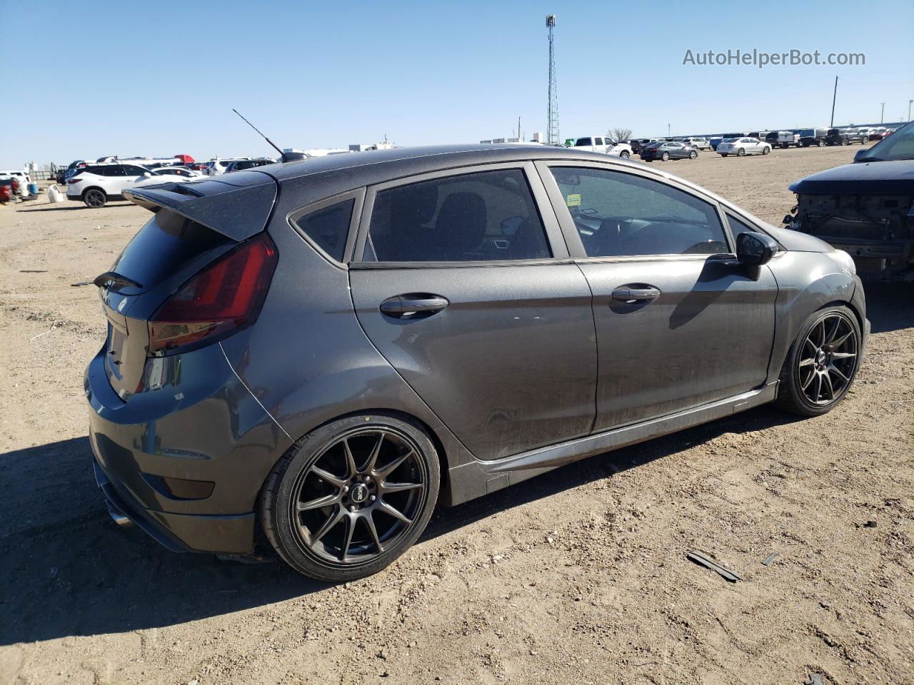 2016 Ford Fiesta St Gray vin: 3FADP4GX7GM130541