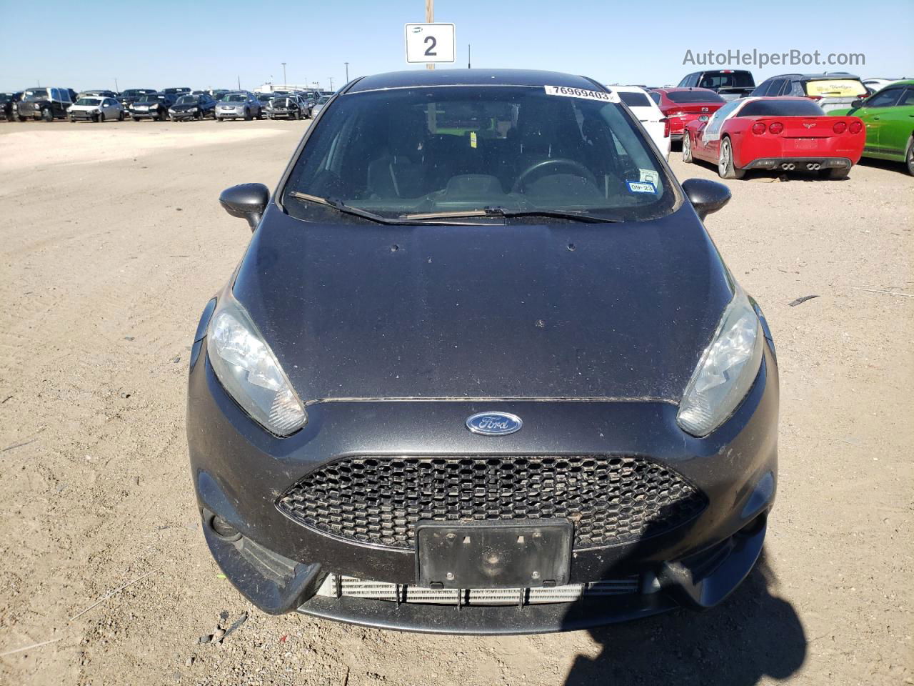 2016 Ford Fiesta St Gray vin: 3FADP4GX7GM130541