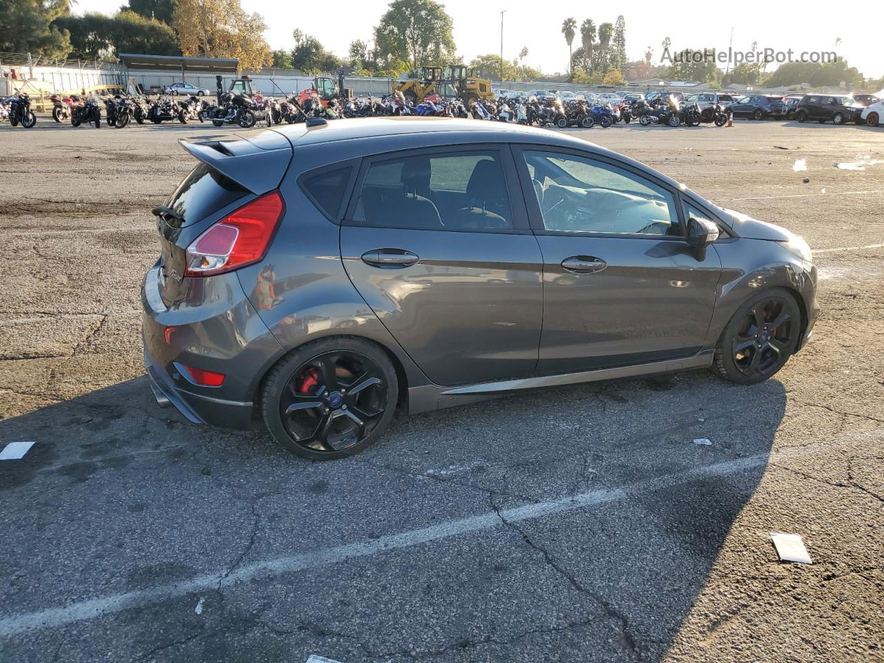 2016 Ford Fiesta St Gray vin: 3FADP4GX7GM139384