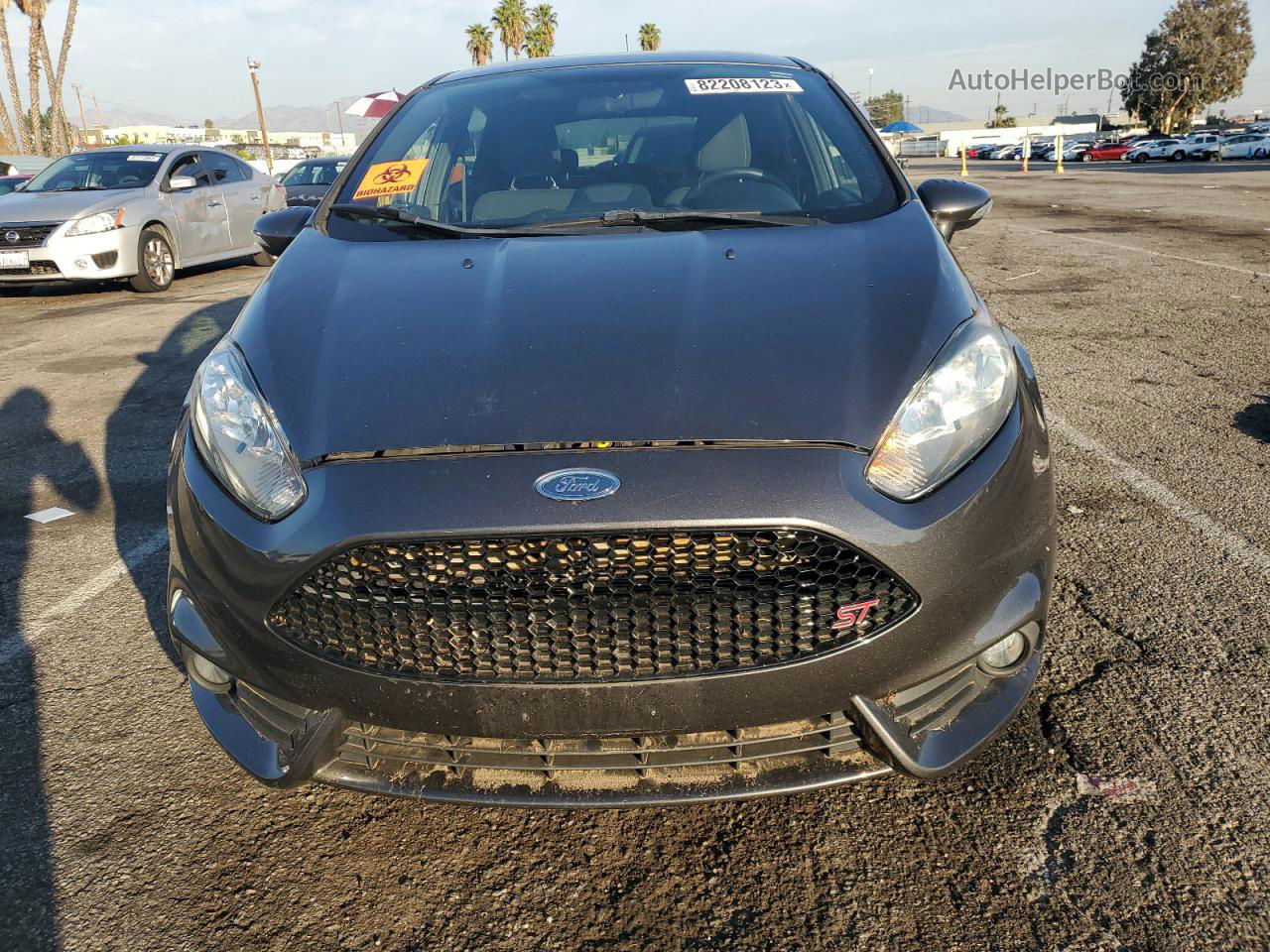 2016 Ford Fiesta St Gray vin: 3FADP4GX7GM139384