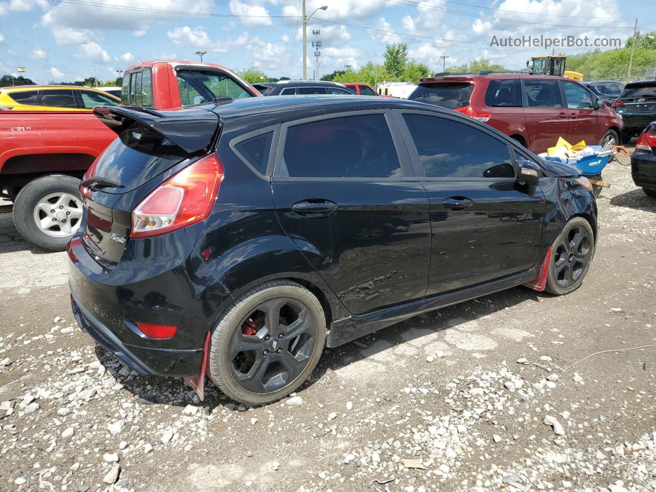 2019 Ford Fiesta St Black vin: 3FADP4GX7KM162396